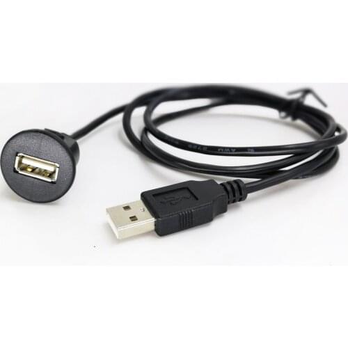 Biurlink 100CM Car Audio Device Extend USB Cable USB Panel Adapter for BMW Volkswagen Toyota