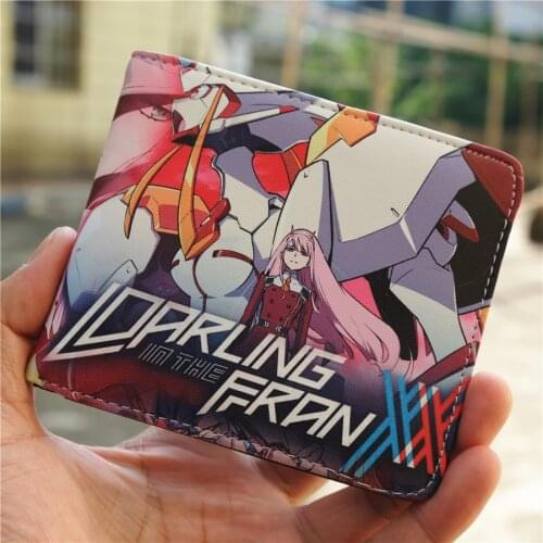 DitF DARLING In The FRANXX Zero Two Coin PU Leather Wallet Purse Bag Holder Layer Cool Hot