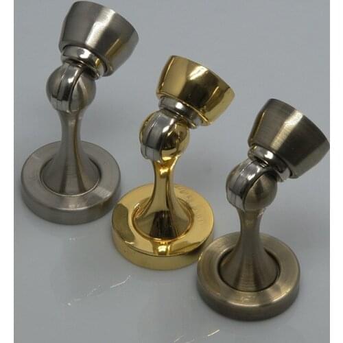 Door suction zinc alloy thickened strong magnetic magnetic stainless steel color boutique indoor cylindrical golden wall suction