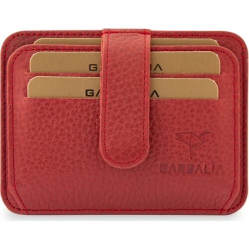 Leather Color Rose Card Wallet Wallet