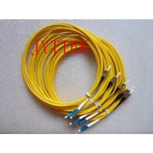 Hot Sale 5pcs/lot 3.0mm 3 Meters 9/125 SM Simplex LC/PC to ST/PC LC-ST Fiber Optic Patch Cord Jumper Cable