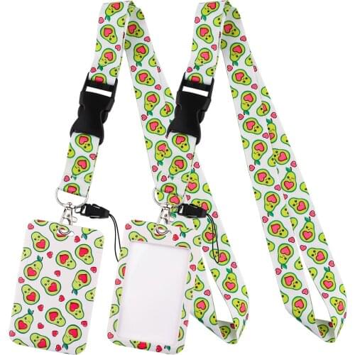 LT1044 Avocado Lanyard For Keychain ID Card Cover Pass student Mobile Phone USB Badge Holder Key Ring Neck Straps Accessories