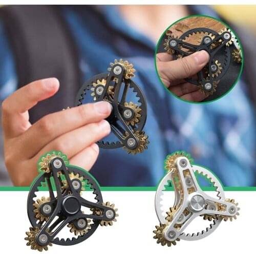 Metal Gear Spinner EDC Hand Spins Gear Fidget Spinner Anti Stress Finger Game Fingertip Gyro Toys For Adult and Children Gifts