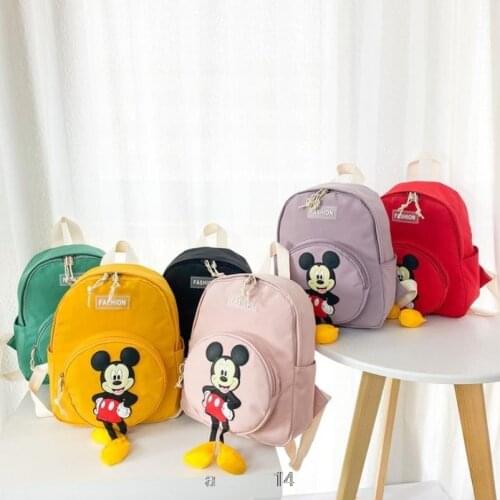 Mickey Mouse Disney Childrens Cartoon School Bag Kindergarten Cute Baby Girls Minnie Mini Backpack