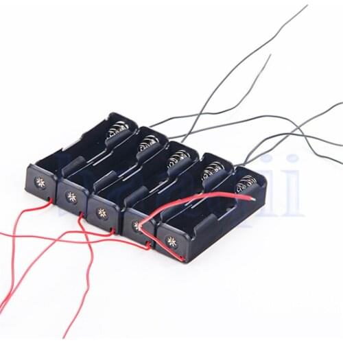 MLLSE 5pcs 1x 18650 Battery Clip Holder Battery Case Battery Box A1110