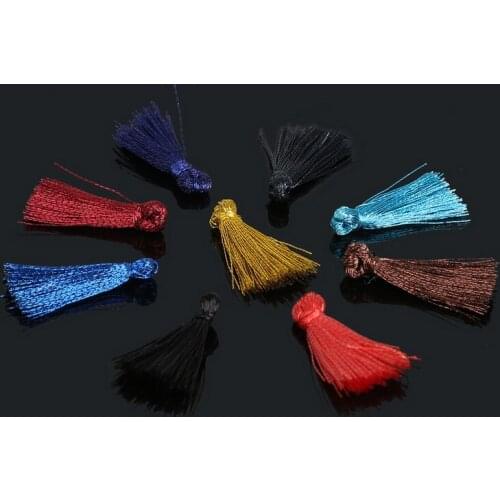 Fashion 20mm 20PCS/lot Small Mini Tassel Charms Pendant Garment Decorative Tassel for DIY Handmade Necklace & Bracelet
