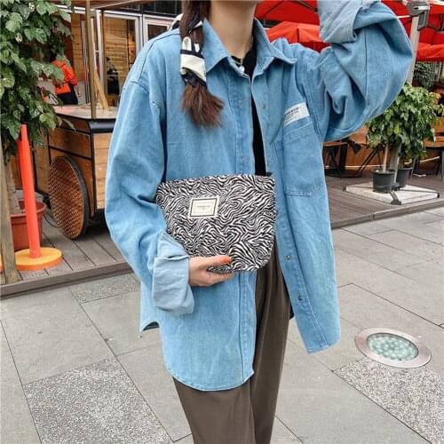 Fashion Women Canvas Animal Pattern Printing Day Clutch Casual Ladies Small Cosmetic Makeup Storage Bag Purse Dropshipping