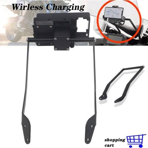 Motorcycle Windshield Stand Holder Phone Mobile Phone GPS Wireless charging Navigation Plate Bracket For YAMAHA NIKEN 900 2019