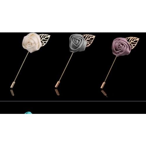 Set of 5 gift box Mens Flower Lapel - Mens Rose Lapel Pin - Alternative Wedding Boutonniere Brooch - Christmas Gifts for Men