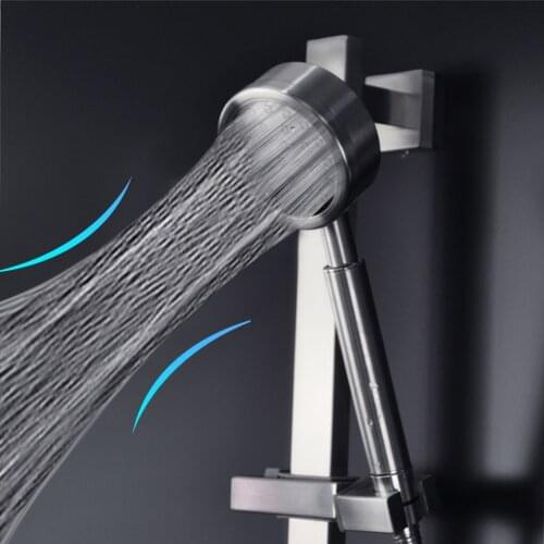 Shower Head Stainless Steel Handheld Showerhead Water-Saving Pressure Boosting Water Sprayer Bathroom Shower Head With Filter