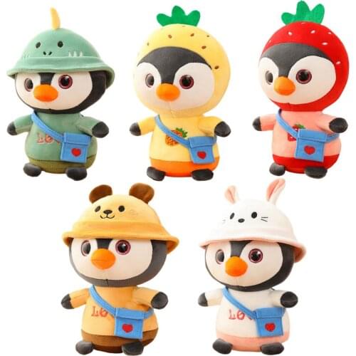 New Kids Cartoon Penguin Doll Super Adorable Penguin Plushie Soft Stuffed Animal Toy Cute Plushie Doll Stuffed Toys Decor Gift