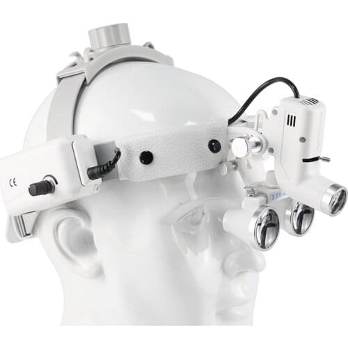 New Headlamp 5W LED Headlight Power full Light with Binocular Loupe