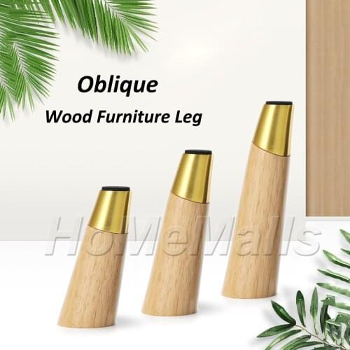 1/2/4pcs Wood Furniture Legs Oblique Feet As Replacement For Sofa Bed Couch Table Cabinet Wooden Legs Furniture Hardware