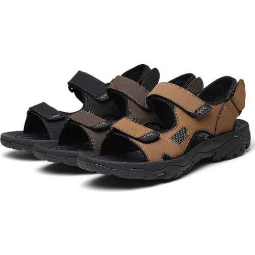 Shoes sandali verano sandale 2020 sandal masculina ete outdoor leather zandalias man rubber sandel for sport sandalet sandalia