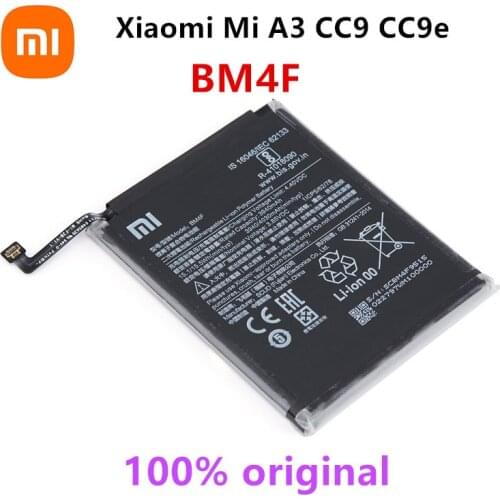 Xiao mi 100% Orginal BM4F 4030mAh Battery For Xiaomi Mi A3 CC9 CC9e Mi 9 Lite High Quality Phone Replacement Batteries