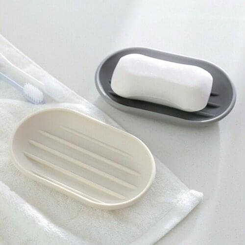 Plastic Bathroom Shower Soap Box Tray Dish Storage Holder Plate Home Travel Support Wholesale