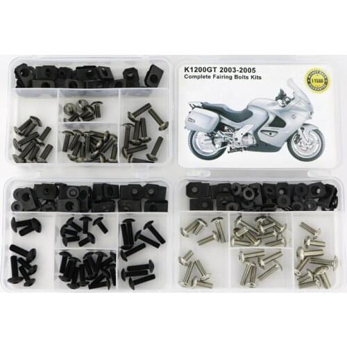 Fit For BMW K1200GT 2003 2004 2005 Complete Cowling Full Fairing Bolts Kit Screws Fairing Screws Washer Fastener Steel Nuts
