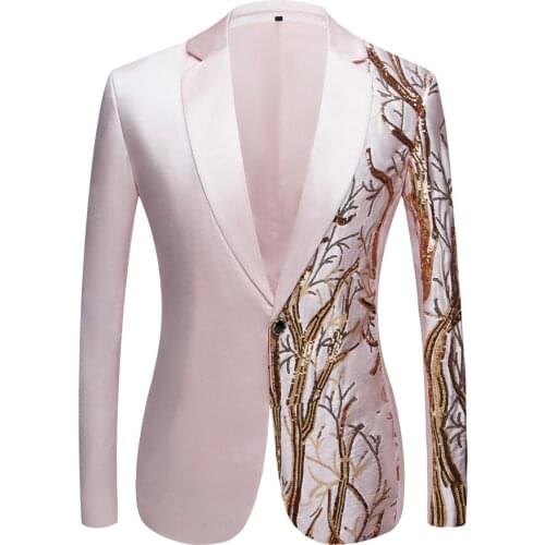 Men Cool Laser Royal Pink Jacket Custom Made Party Super Star Stage Costume Male Fashion Casual Hip Hop Coat