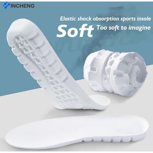 Memory Foam Insoles for Women Men Shoes Inserts High Elastic Shock Absorption Breathable Sports Insole With U-Shaped Heel Pad