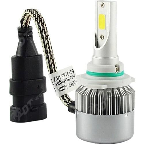 Supper Brightness 9012 COB led C6 lumen white fog light built-in Fan lamp waterproof LED kit For Honda For Mazda For Ford