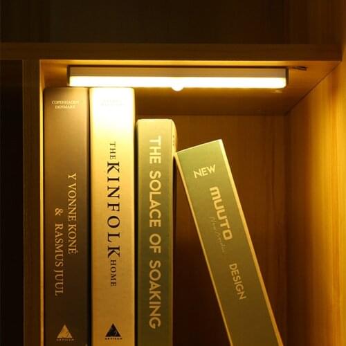 LED Lights Motion Sensor Light Cabinet Lamp Wardrobe Lamp USB Charging Nightlight Closet Lighting Corridor Lights with Bathroom