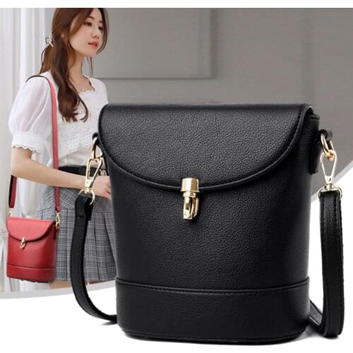 Vintage casual PU leather women crossbody bag mini flap female shoulder messenger bag hotsale ladies evening bag