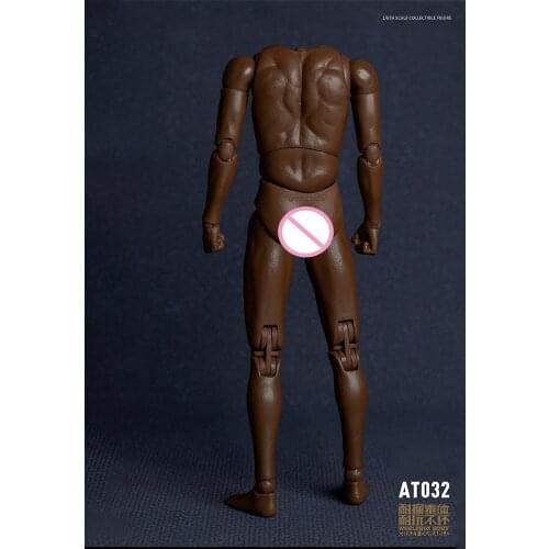 WorldBox AT020 1/6 Scale Male Soldier Durable Body Black Leather Version 12-inch Action Figure Model Toy Male Body In Stock