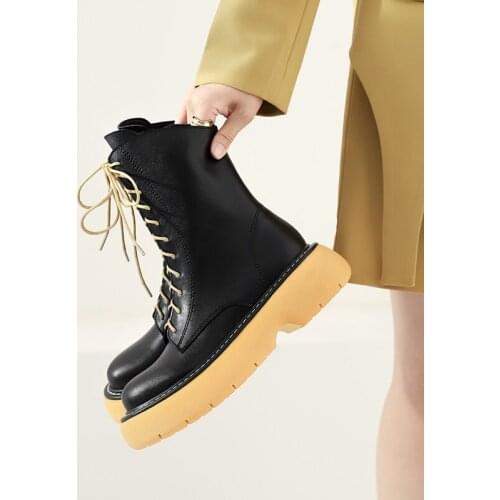 Women Shoes Zip 2021 Women Boots Winter Ankle Boots Zapatos De Mujer Womens Platform Heels Chunky Boots Platform Boots