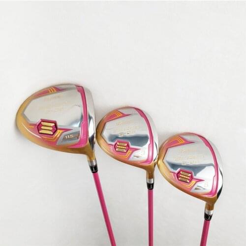 2018 HONMA Ladies Classic Golf Driver Wood Club Set HONMA BERES IS-06 Pink Fairway Wood with Club Head Cover