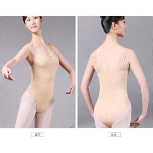 Women Velvet underwear Leotard for Performance Nude/Skin Color Underwear Camisole Leotards Dance Leotard Girls Gymnastic Leotard