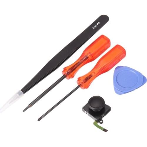 1SET 3D Analog Joystick Replacement Parts W/ Tweezers Disassembly Pad Screwdriver For Switch Joy-Con Controller