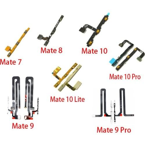 10Pcs/Lot, Volume Button Power Switch On Off Button Flex Cable For Huawei Mate S 7 8 9 10 30 Lite 20 Pro 20X Max