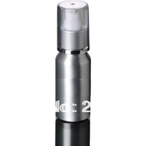 100pcs 100ml Aluminium pump bottle with silver collar or lotiong bottle