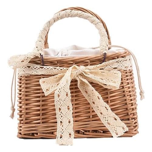 2021 Summer Straw Women Handbags Female Tote Bags Retro Shoulder Bags for Ladies Bag Casual Girls Crossbody Bag Women Picnic Bag