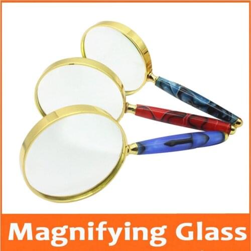 5X Metal Fram Optical Glass Lens Handheld Gift Toy Magnifier for Reading for Children Educational Magnifying Glass Insect Viewer