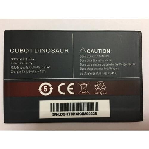 CUBOT Dinosaur Battery 4150mAh 100% New Original Replacement backup battery For CUBOT Dinosaur Cell Phone