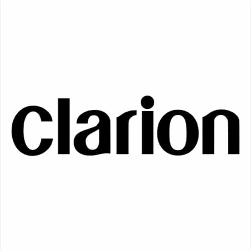 Clarion Word Decal Vinyl Car Stickers Accessories Black Silver CL517