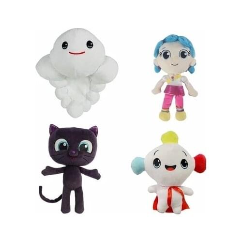 Aurora True and The Anime Rainbow Kingdom Purple Cat Plush Toy True Bartleby Soft Stuffed Dolls for Kids Gift