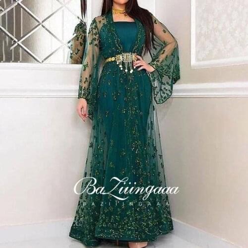 BAZIIINGAAA Luxury Woman Cocktail Dress Beaded Sequins Long Elegant Night Cocktail Party Formal Dresses for Wedding Plus Size