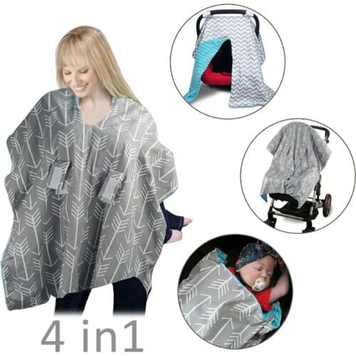 Baby Windproof Warm Safety Seat Basket Cover Nursing Cover Breathable Shopping Cart Cover Infant Nursing Cover