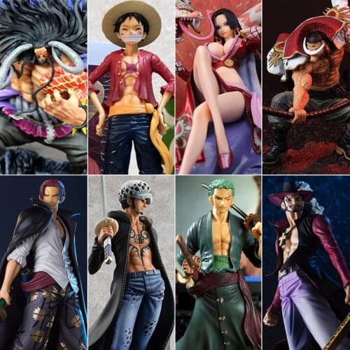 ONE PIECE Action Figure Monkey D Luffy Ace Pvc Figure Roronoa Zoro Vinsmoke Sanji Boa Hancock Mihawk Doflamingo Model Decor