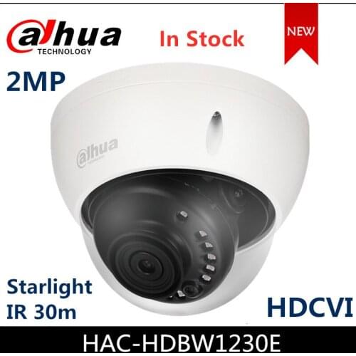 Starlight HDCVI Dahua Camera 2MP Camera HAC-HDBW1230E Smart IR 30m Waterproof for Indoor Outdoor Dome camera CCTV Camera