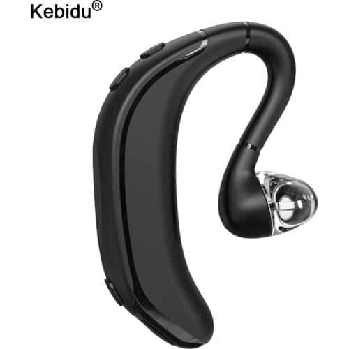 Kebidu Bluetooth 5.0 Earphone Waterproof Earpiece V5.1 Wireless Single Ear Headset with Noise Cancelling Mic Long Standby Time