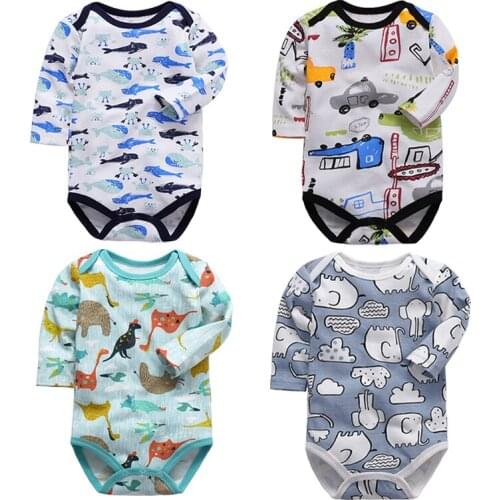 Baby Bodysuits Autumn Top Quality Baby Girl Boy Clothes 100% Cotton Long Sleeve Underwear Infant Baby Jumpsuit 0-24M