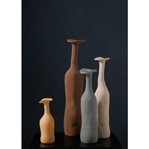 Morandi Creative Vase Decoration Simple Art Porch Living Room Flower Arrangement Ceramic Home Decoration Vase Decoration Home