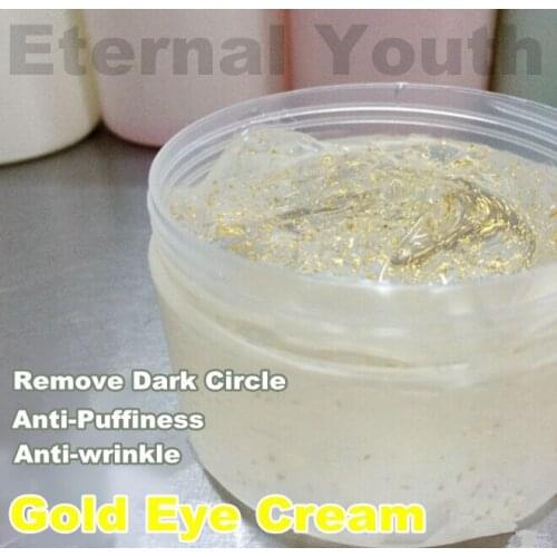 200ml Gold Foil Tight Anti-wrinkle Fine Lines Eye Cream Remove Fat Granule Adipose Bead Dark Circle Anti-Puffiness Anti-Aging
