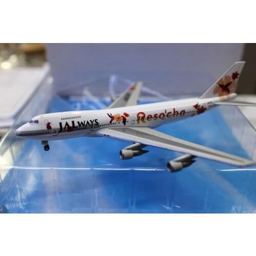 Diecast 1/400 Scale Alloy Simulation Airplane Model B747-246B JA8149 Japanese Airliner JAL WAYS Static Display Plane Toys