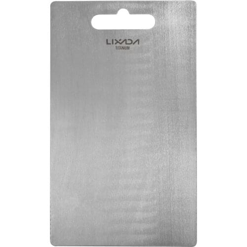 Lixada 1.8MM Thick Titanium Cutting Board for Home Kitchen Cooking Picnic Outdoor Camping Hiking Backpacking Chopping Board