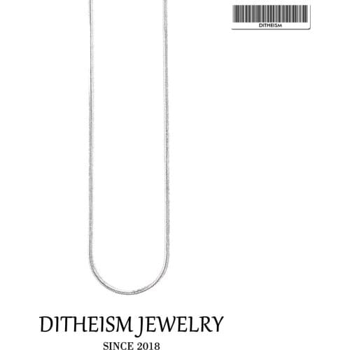 1mm Snake Link Chain Necklace,2018 Fashion Jewelry Trendy Gift In 925 Sterling Silver Jewelry For Women Girls