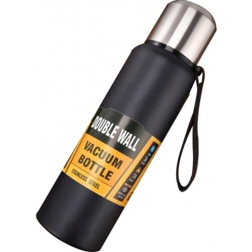 1000ml Portable Insulated Water Bottle Camping Drinkware Large Capacity Leak Proof Vacuum Cup Heat Insulated Sports Water Bottle